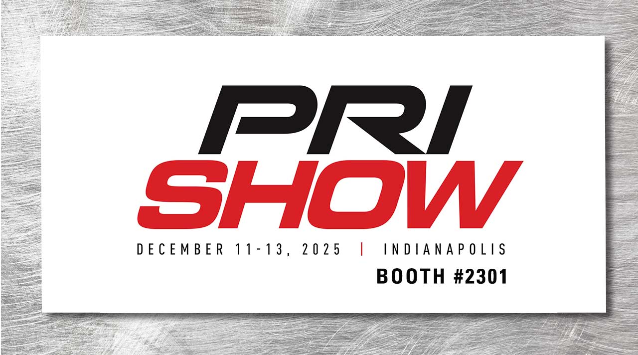 PRI Show December 13-15, 2024, Indianapolis, Booth #2301